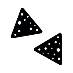 tortilla chips sign symbol vector flat icon	