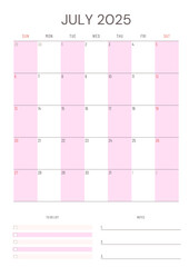 calender 2025 - july