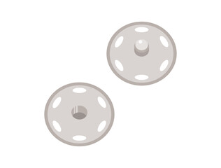 スナップボタンをイメージしたイラスト