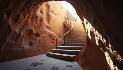stairs in the cave