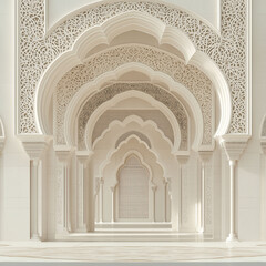 Spacious marble hall with towering columns, arched ceilings, and streaming sunlight