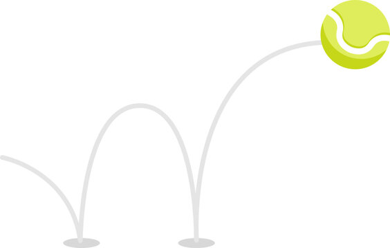 Illustration of Bouncing Tennis Ball