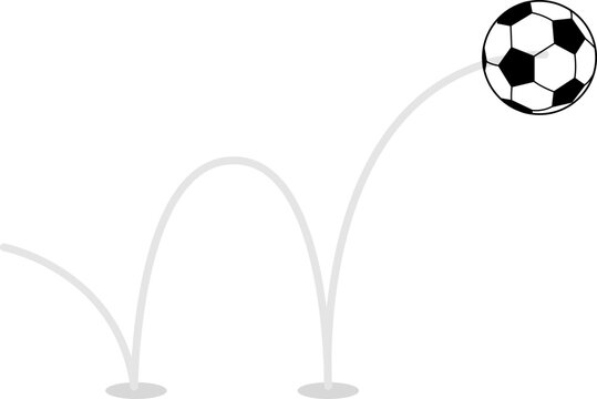Bouncing Soccer Ball Illustration