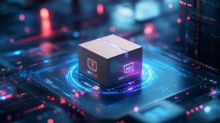 Cyberpunk Style Digital Package Delivery Network