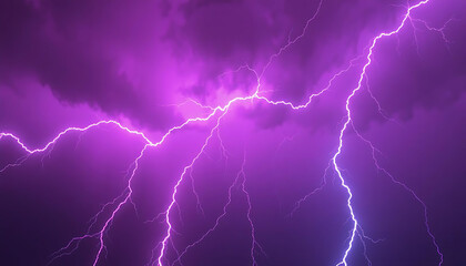 lightning in the night sky