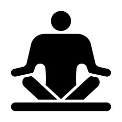 Easy Pose Solid Icon