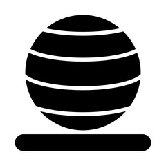Pilates Ball Solid Icon