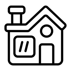 Small Town Line Icon