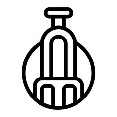 Tourist Attraction Line Icon