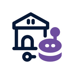 data warehouse dual tone icon. Sleek and modern vector icon for websites, mobile apps, marketing materials, and corporate design. Fully scalable and ready to use.