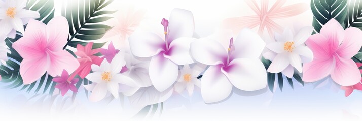 Tropical Paradise: A Vibrant Floral Panorama