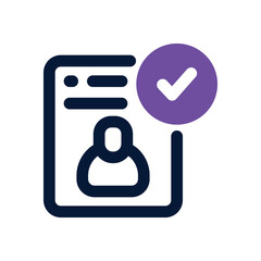 acceptance dual tone icon. Sleek and modern vector icon for websites, mobile apps, marketing materials, and corporate design. Fully scalable and ready to use.