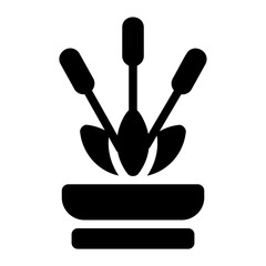 Incense stick Solid Icon