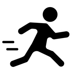 Jogging Solid Icon