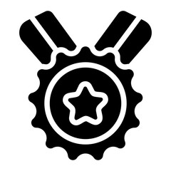 Sport medal Solid Icon