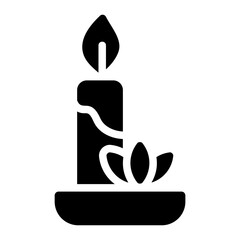 Therapy candle Solid Icon