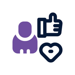 engagement dual tone icon. Sleek and modern vector icon for websites, mobile apps, marketing materials, and corporate design. Fully scalable and ready to use.