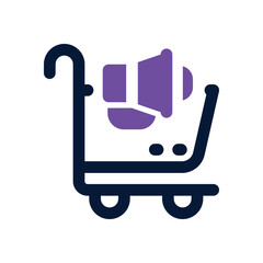 online shop dual tone icon. Sleek and modern vector icon for websites, mobile apps, marketing materials, and corporate design. Fully scalable and ready to use.