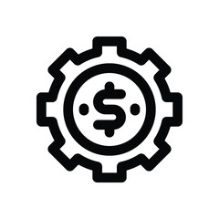 setting line icon. Clean and minimalist vector icon for websites, mobile apps, presentations, and logos. Fully scalable and customizable for any project.