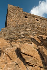 Thee Ain historical village was built in the 10th century from polished stones in the Al Baha region. Saudi Arabia. Asia.