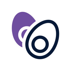 egg dual tone icon. Sleek and modern vector icon for websites, mobile apps, marketing materials, and corporate design. Fully scalable and ready to use.
