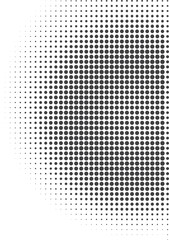 gradient halftone dots background. Pop art template in vector, texture. Vector illustration