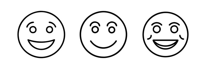 proud smile face icon, proud smile face line art - simple line art of proud smile face, perfect for proud smile face logos and icons