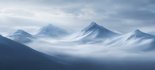 High definition abstract mountain peak illustration