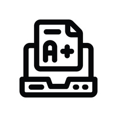 score line icon. Clean and minimalist vector icon for websites, mobile apps, presentations, and logos. Fully scalable and customizable for any project.