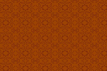 seamless pattern with golden ornament