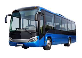 modern bus clipart image on transparent background