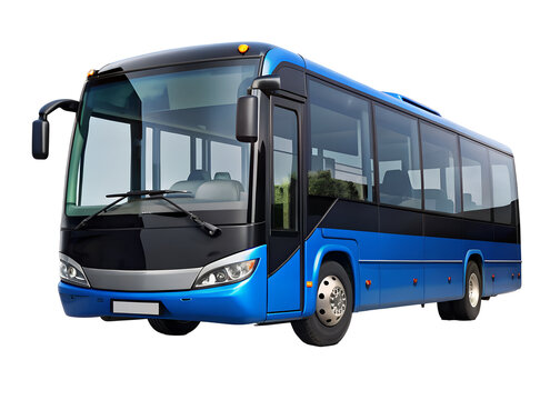 modern bus clipart image on transparent background