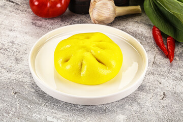 Asian stuffed steamed Bun Bao