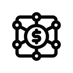 passive income line icon. Clean and minimalist vector icon for websites, mobile apps, presentations, and logos. Fully scalable and customizable for any project.