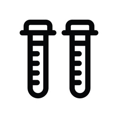test tube line icon. Clean and minimalist vector icon for websites, mobile apps, presentations, and logos. Fully scalable and customizable for any project.