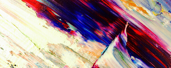 Obraz premium Abstract art background . Hand painting artwork on canvas .