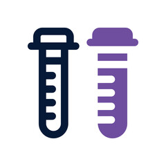 test tube dual tone icon. Sleek and modern vector icon for websites, mobile apps, marketing materials, and corporate design. Fully scalable and ready to use.