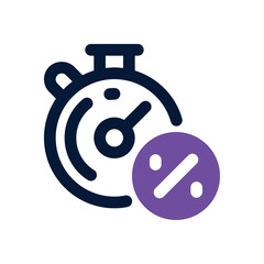 stopwatch dual tone icon. Sleek and modern vector icon for websites, mobile apps, marketing materials, and corporate design. Fully scalable and ready to use.