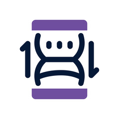 hourglass dual tone icon. Sleek and modern vector icon for websites, mobile apps, marketing materials, and corporate design. Fully scalable and ready to use.