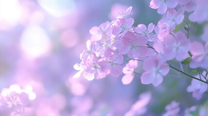 Delicate Pink Blossoms in Soft Light