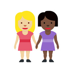 Two Women Holding Hands
