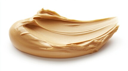 Smooth and Velvety Liquid Foundation Swatch on White Background