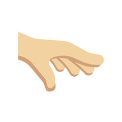 Palm Down Hand (Light Brown)
