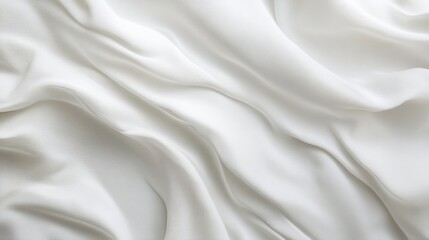 Obraz premium Soft Textured White Fabric Backdrop with Subtle Wrinkles and Movement