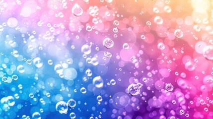 Rainbow Bubbles Background Colorful Abstract Texture