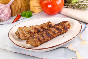 Beef kebab minced meat shashlik