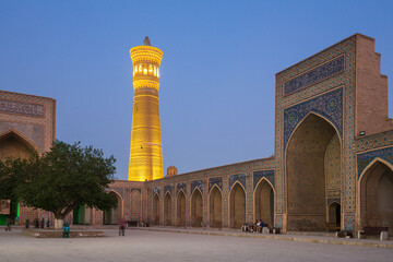 Obraz premium Inner courtyard of the Kalon Mosque in Bukhara