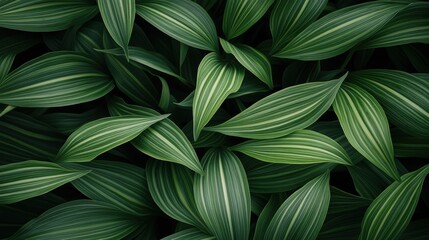 Obraz premium Lush Green Foliage: A Symphony of Emerald and Lime