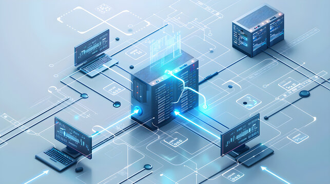 Graphical Illustration of the Unix-to-Unix Copy Protocol (UUCP) Depicting Data Transfer Between Computers