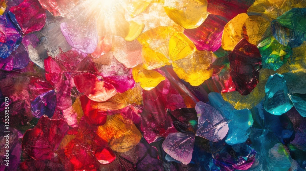 Poster vibrant colorful abstract background with light and texture effects
